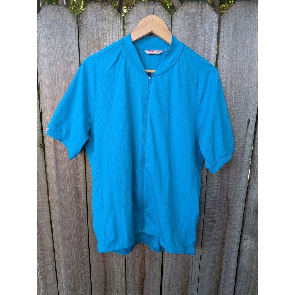 Giro Sport Design Cycling Jersey Full Zip Loose Blue Short Sleeve Road Bike XL